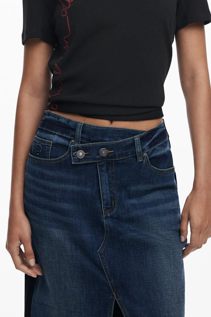 DESIGUAL GONNA LONGUETTE DONNA BLU