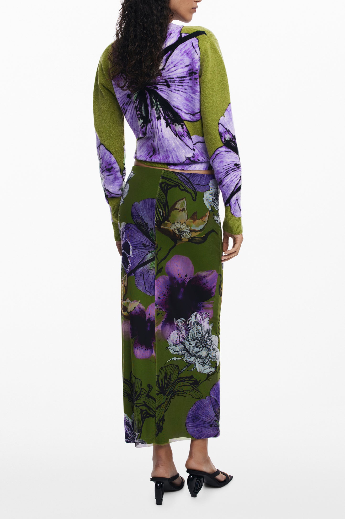 DESIGUAL GONNA LUNGA DONNA VERDE