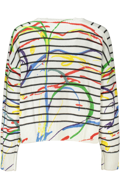 DESIGUAL MAGLIA DONNA BIANCO