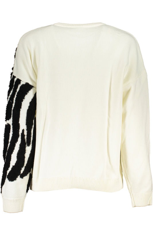 DESIGUAL MAGLIA DONNA BIANCO