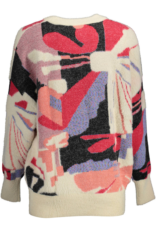 DESIGUAL MAGLIA DONNA BIANCO