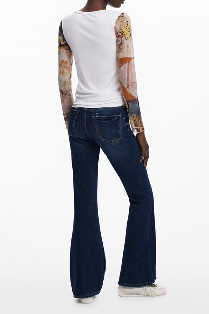 DESIGUAL MAGLIA DONNA BIANCO