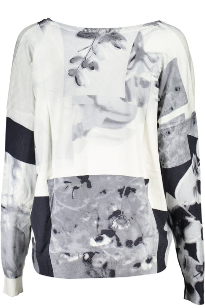 DESIGUAL MAGLIA DONNA BIANCO