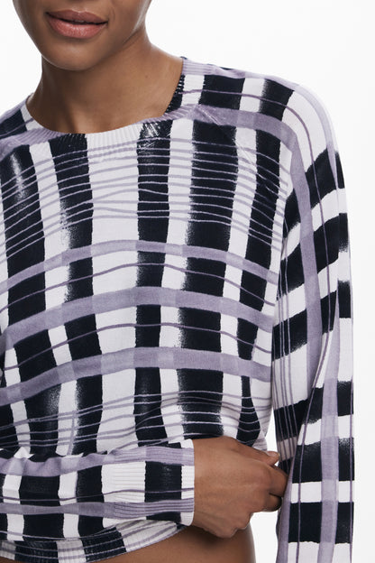 DESIGUAL MAGLIA DONNA BIANCO