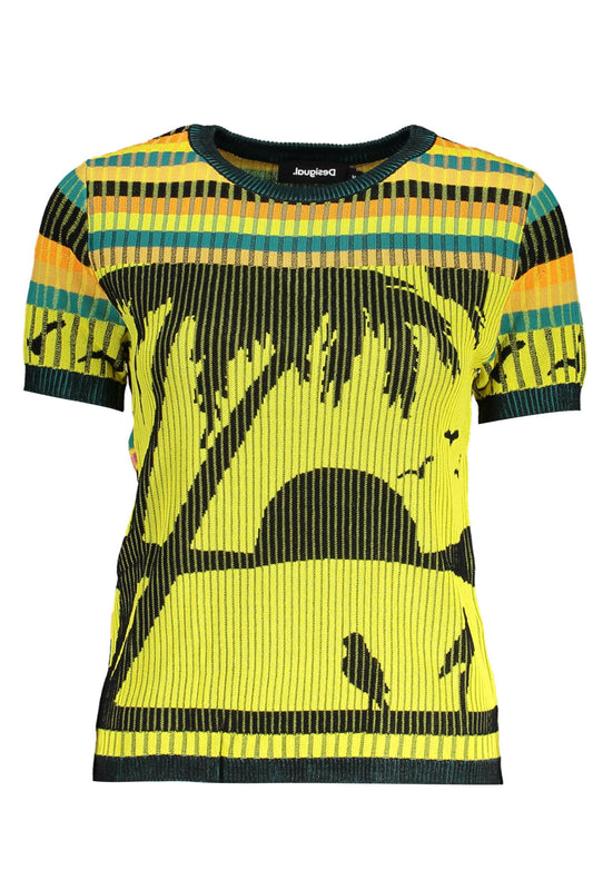 DESIGUAL MAGLIA DONNA GIALLO