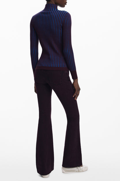 DESIGUAL MAGLIA DONNA MARRONE