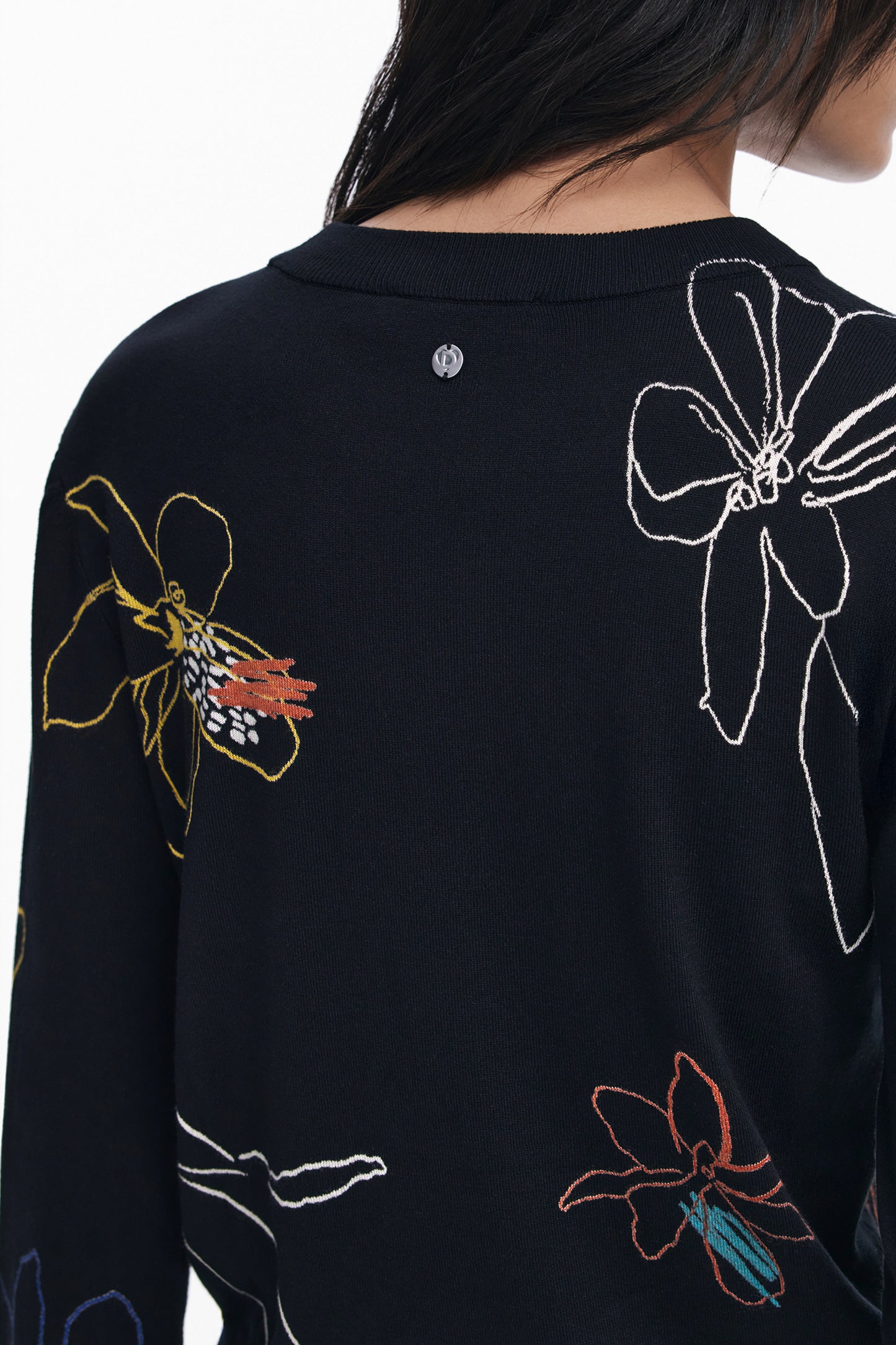 DESIGUAL MAGLIA DONNA NERO