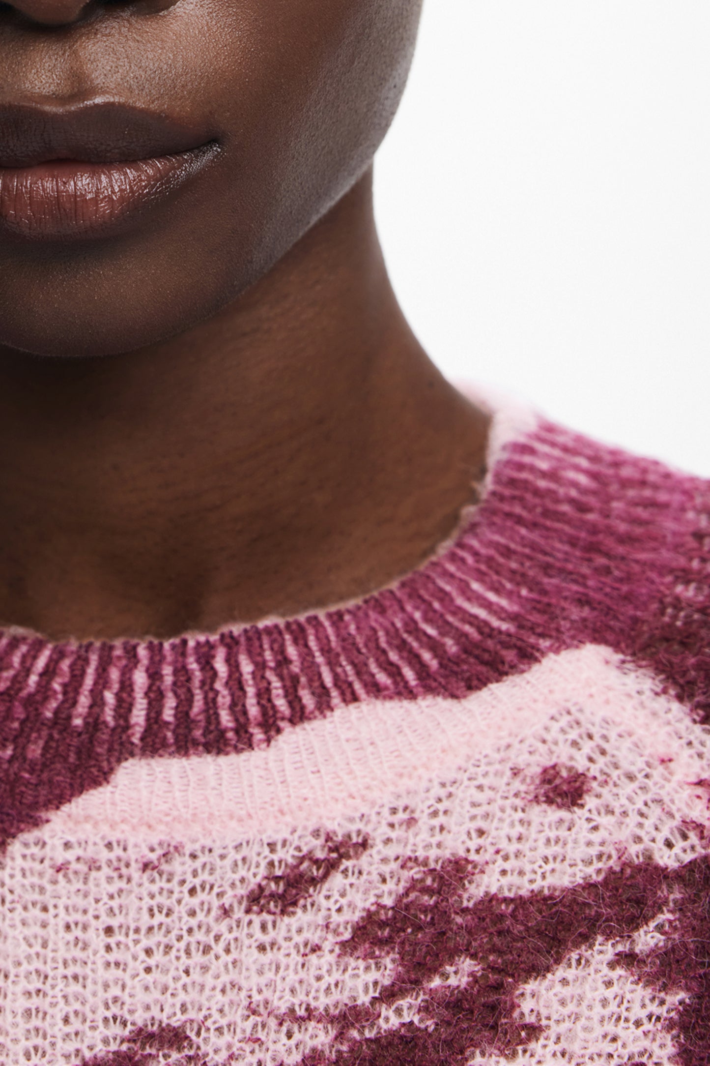 DESIGUAL MAGLIA DONNA ROSA