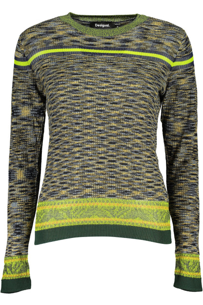 DESIGUAL MAGLIA DONNA VERDE