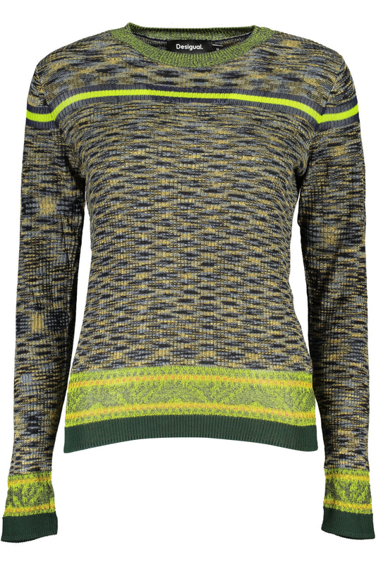 DESIGUAL MAGLIA DONNA VERDE