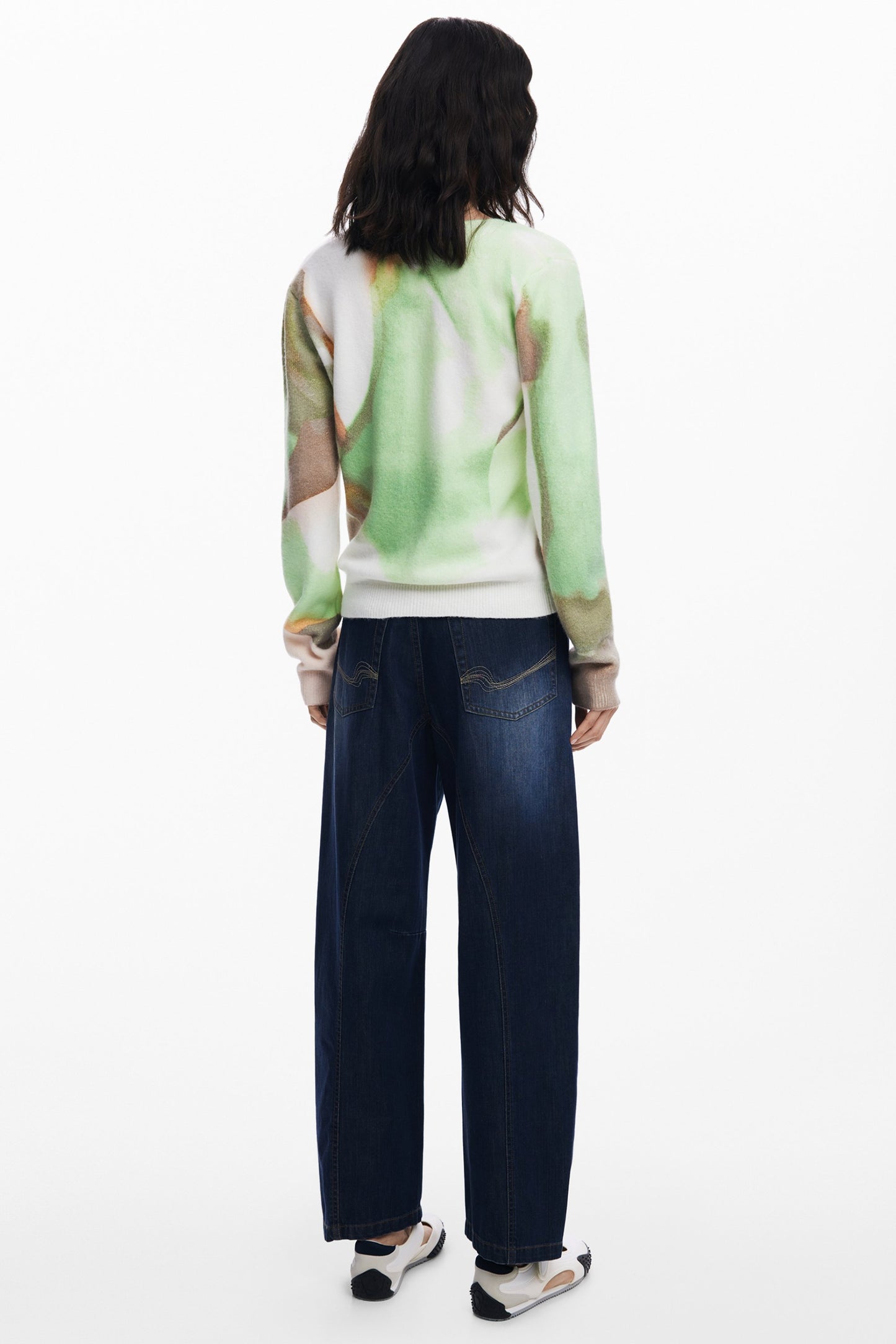 DESIGUAL MAGLIA DONNA VERDE