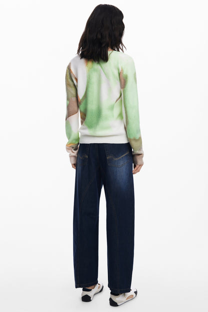 DESIGUAL MAGLIA DONNA VERDE