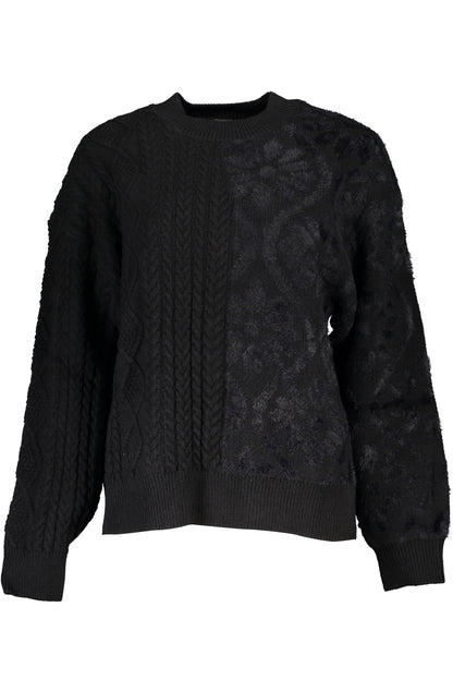 DESIGUAL MAGLIONE DONNA NERO