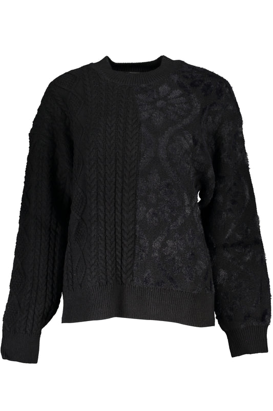 DESIGUAL MAGLIONE DONNA NERO