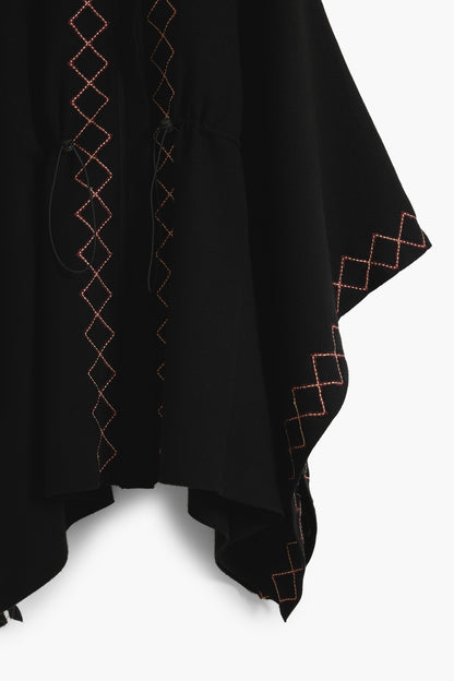 DESIGUAL PONCHO DONNA NERO