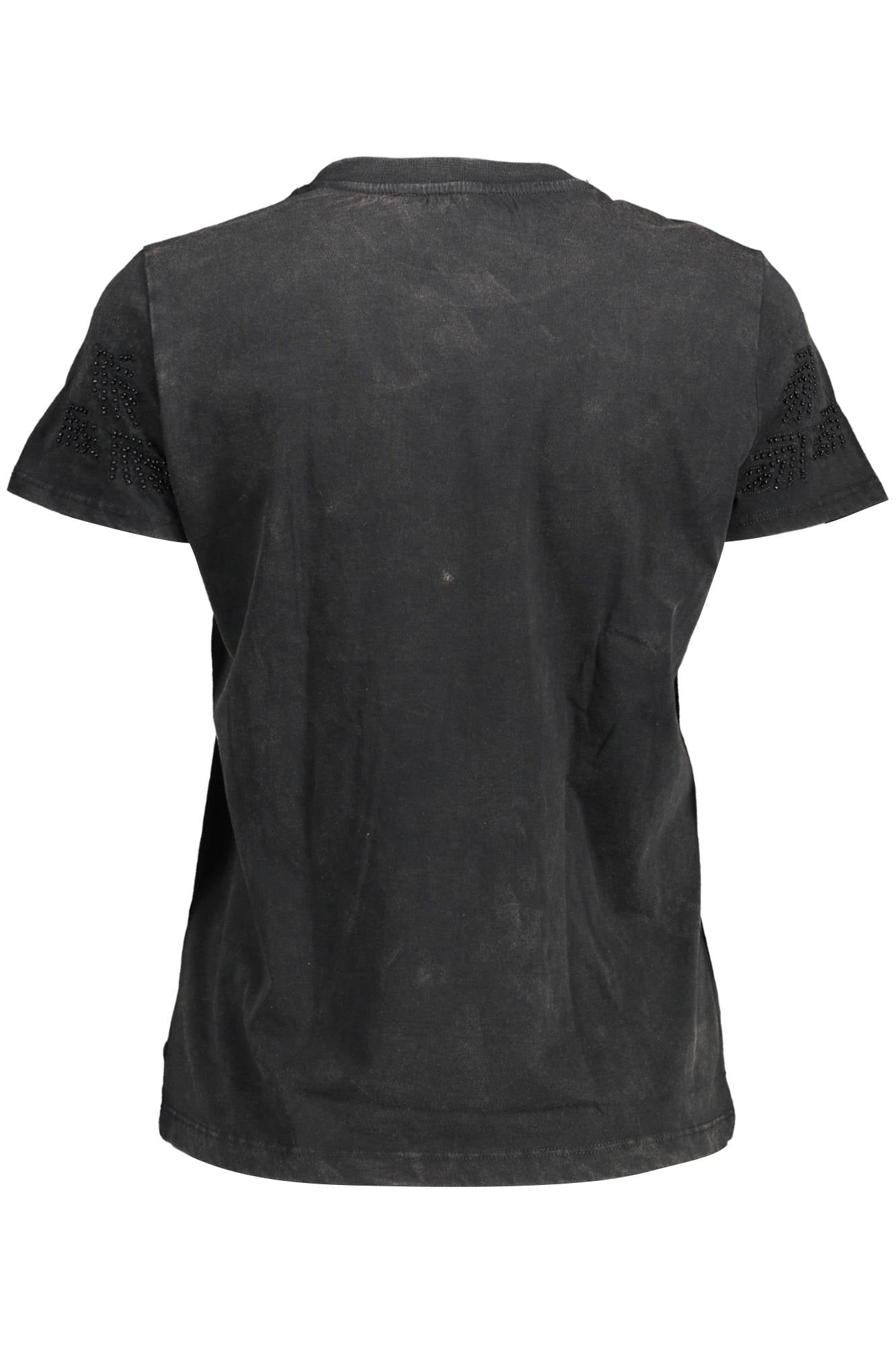 DESIGUAL T-SHIRT MANICHE CORTE DONNA NERO