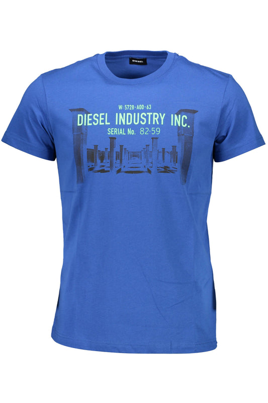 DIESEL T-SHIRT MANICHE CORTE UOMO BLU
