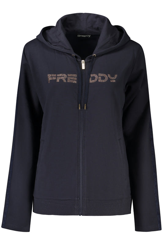 FREDDY FELPA CON ZIP DONNA BLU