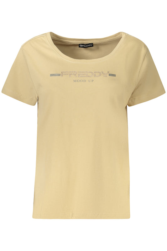 FREDDY T-SHIRT MANICHE CORTE DONNA BEIGE