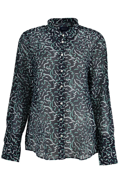GANT CAMICIA MANICHE LUNGHE DONNA BLU