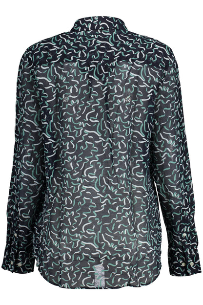 GANT CAMICIA MANICHE LUNGHE DONNA BLU