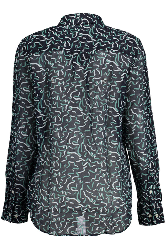 GANT CAMICIA MANICHE LUNGHE DONNA BLU