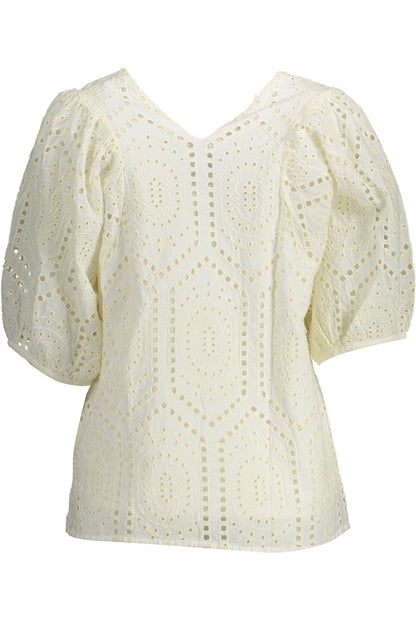 GANT T-SHIRT MANICHE CORTE DONNA BIANCO