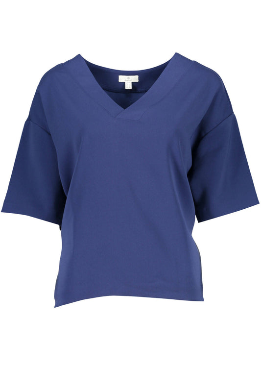 GANT T-SHIRT MANICHE CORTE DONNA BLU