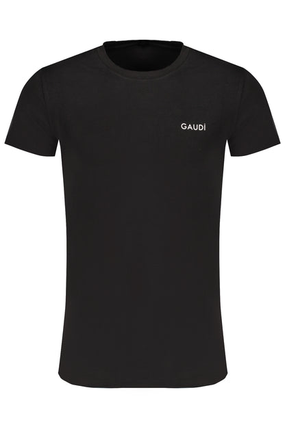 GAUDÌ T-SHIRT MANICHE CORTE UOMO NERO