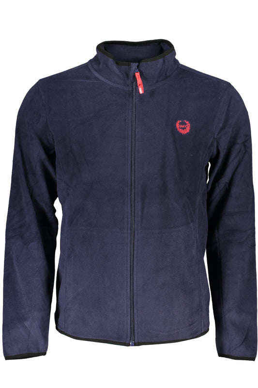 GIAN MARCO VENTURI FELPA CON ZIP UOMO BLU