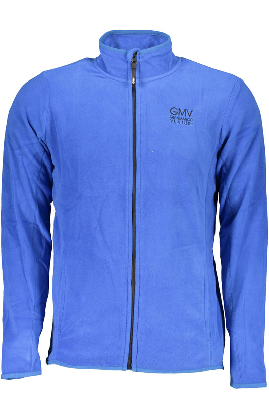 GIAN MARCO VENTURI FELPA CON ZIP UOMO BLU