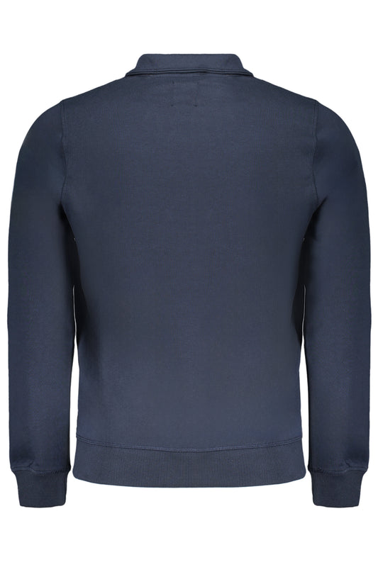 GIAN MARCO VENTURI FELPA CON ZIP UOMO BLU