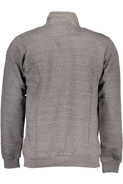 GIAN MARCO VENTURI FELPA CON ZIP UOMO GRIGIO