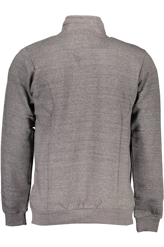 GIAN MARCO VENTURI FELPA CON ZIP UOMO GRIGIO