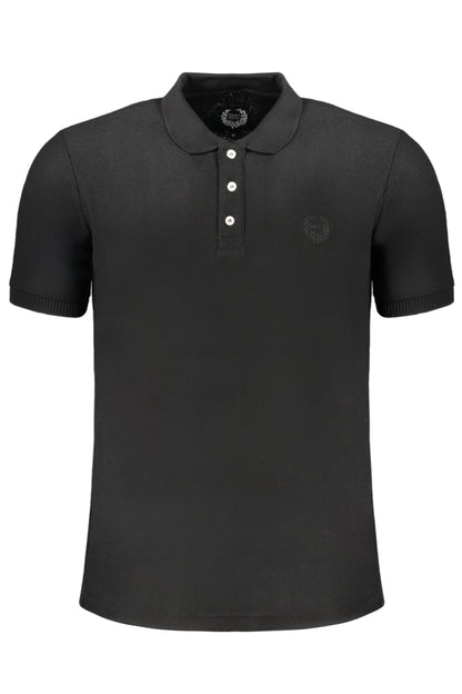 GIAN MARCO VENTURI POLO MANICHE CORTE UOMO NERO