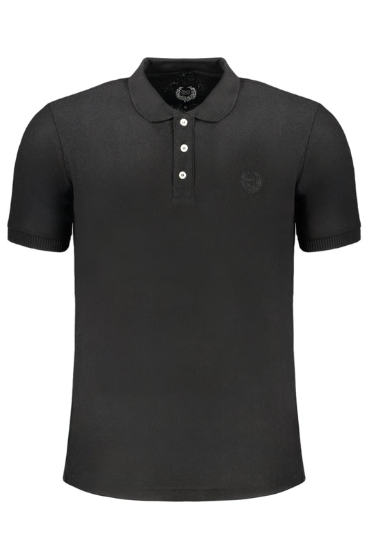 GIAN MARCO VENTURI POLO MANICHE CORTE UOMO NERO