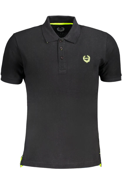 GIAN MARCO VENTURI POLO MANICHE CORTE UOMO NERO