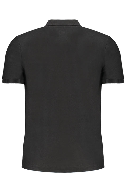 GIAN MARCO VENTURI POLO MANICHE CORTE UOMO NERO
