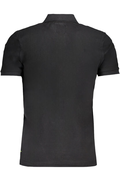 GIAN MARCO VENTURI POLO MANICHE CORTE UOMO NERO