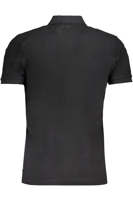 GIAN MARCO VENTURI POLO MANICHE CORTE UOMO NERO
