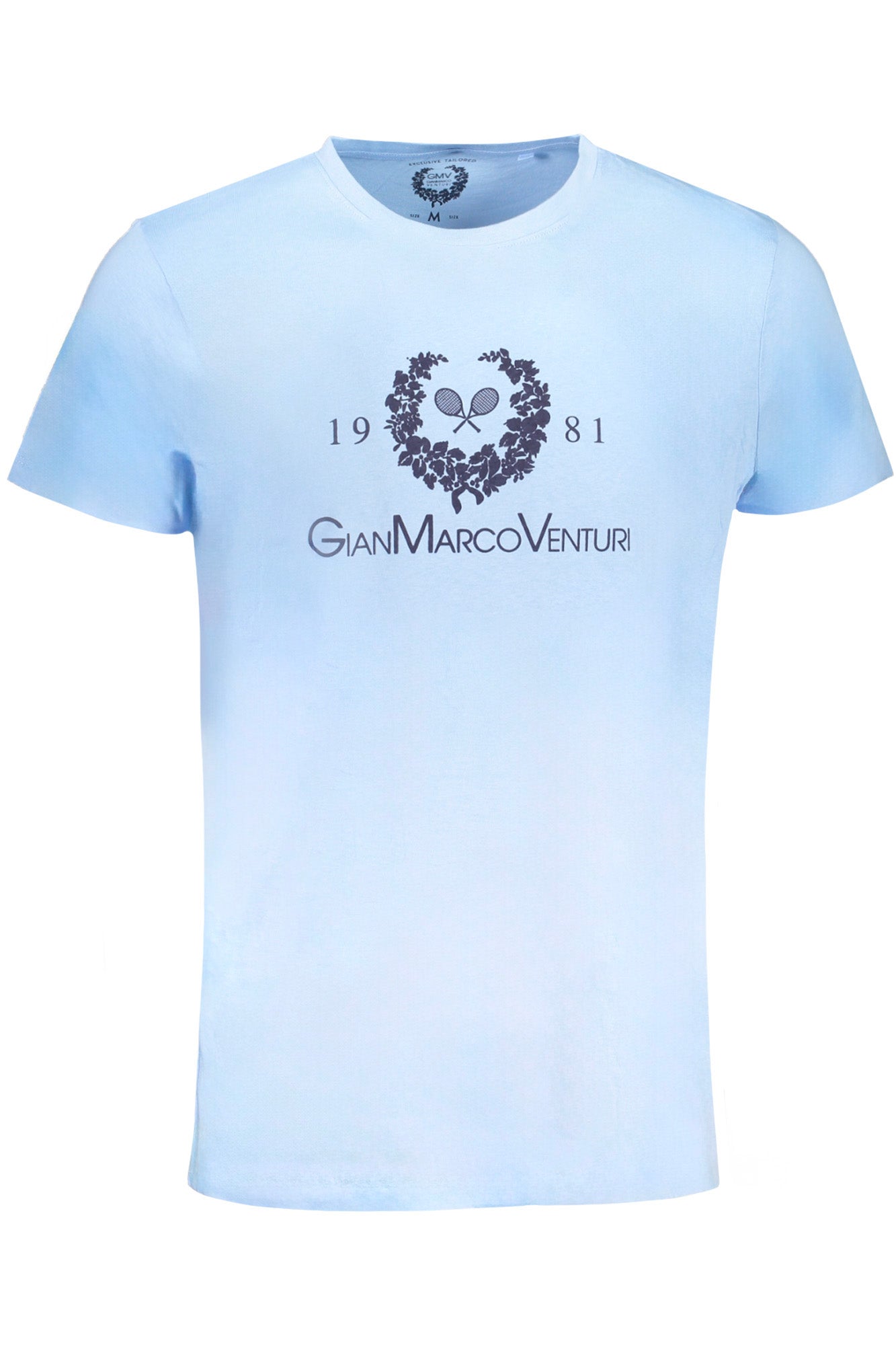 GIAN MARCO VENTURI T-SHIRT MANICHE CORTE UOMO AZZURRO