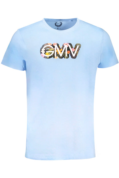 GIAN MARCO VENTURI T-SHIRT MANICHE CORTE UOMO AZZURRO