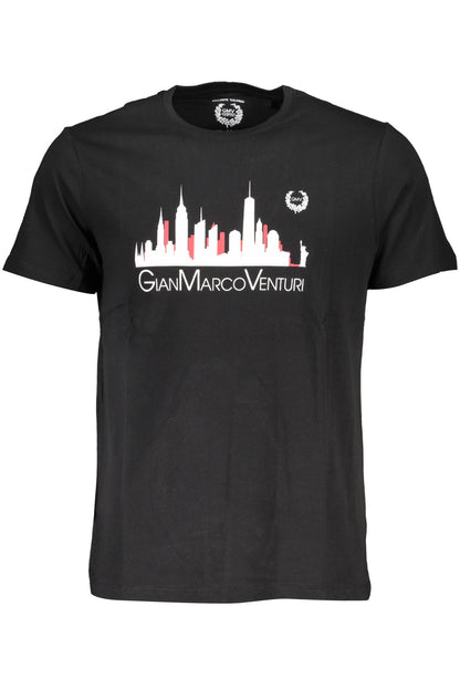 GIAN MARCO VENTURI T-SHIRT MANICHE CORTE UOMO NERO