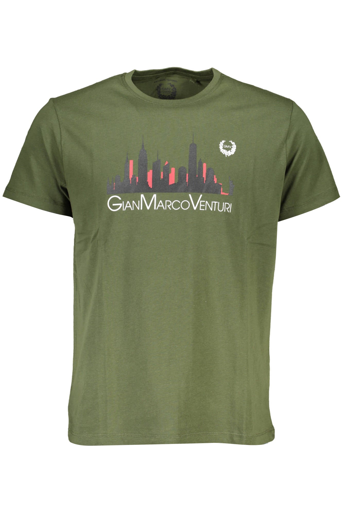 GIAN MARCO VENTURI T-SHIRT MANICHE CORTE UOMO VERDE