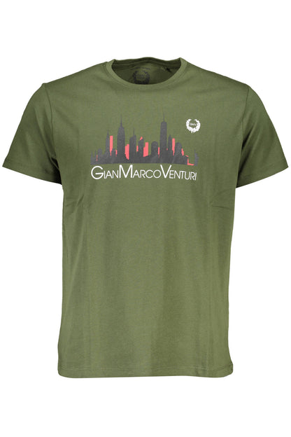 GIAN MARCO VENTURI T-SHIRT MANICHE CORTE UOMO VERDE