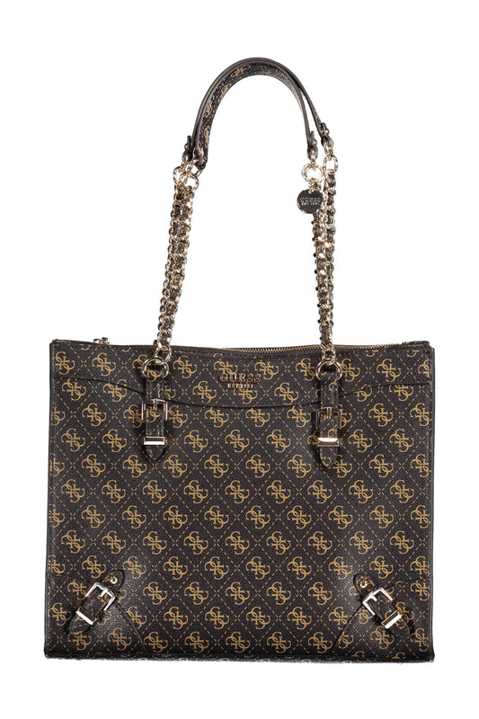 GUESS JEANS BORSA DONNA MARRONE
