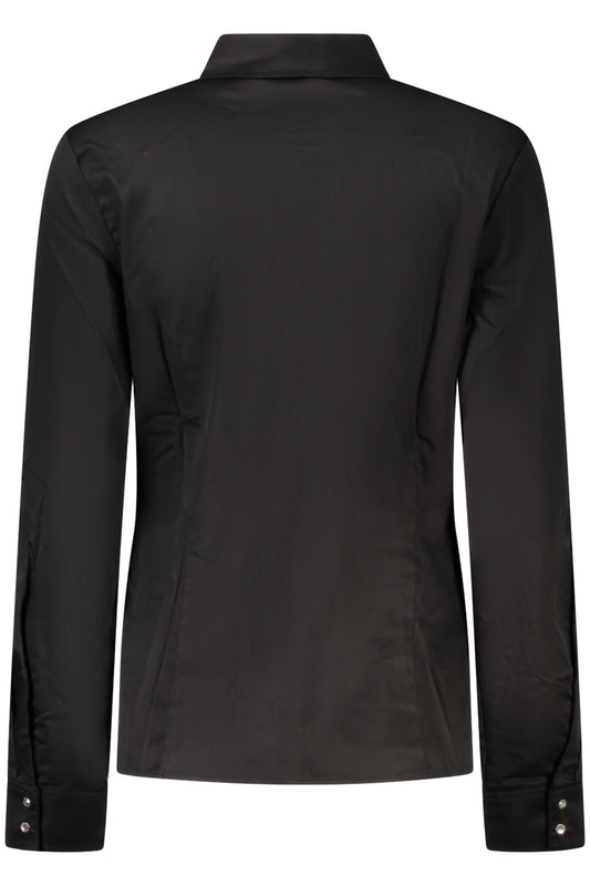 GUESS JEANS CAMICIA MANICHE LUNGHE DONNA NERO