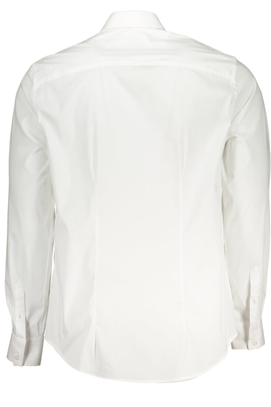 GUESS JEANS CAMICIA MANICHE LUNGHE UOMO BIANCO