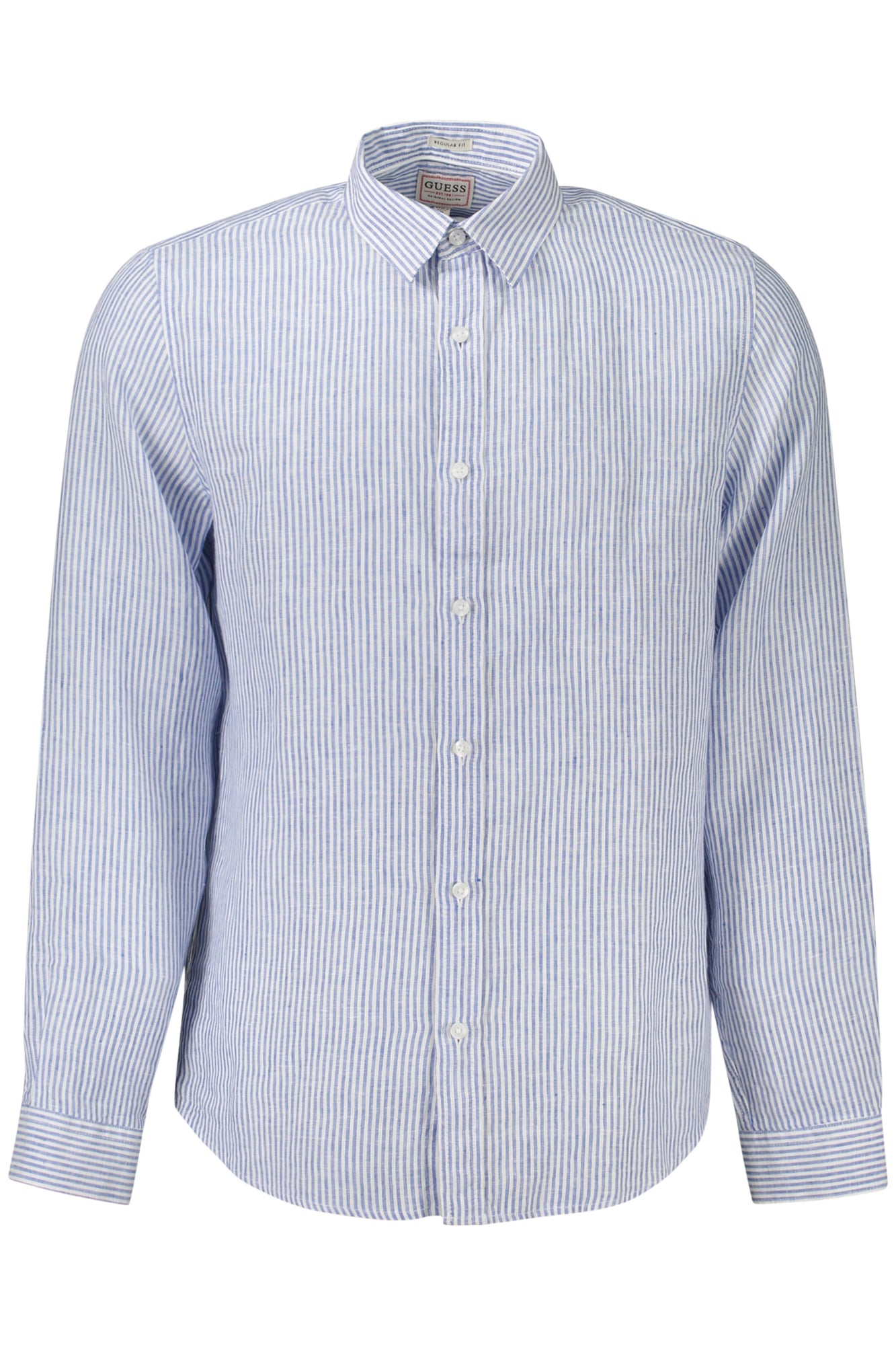GUESS JEANS CAMICIA MANICHE LUNGHE UOMO BLU