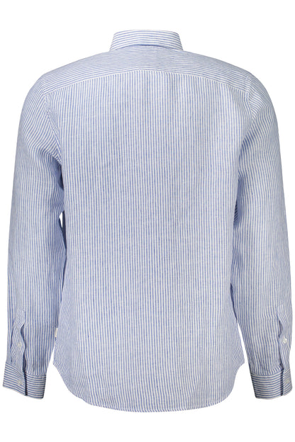 GUESS JEANS CAMICIA MANICHE LUNGHE UOMO BLU